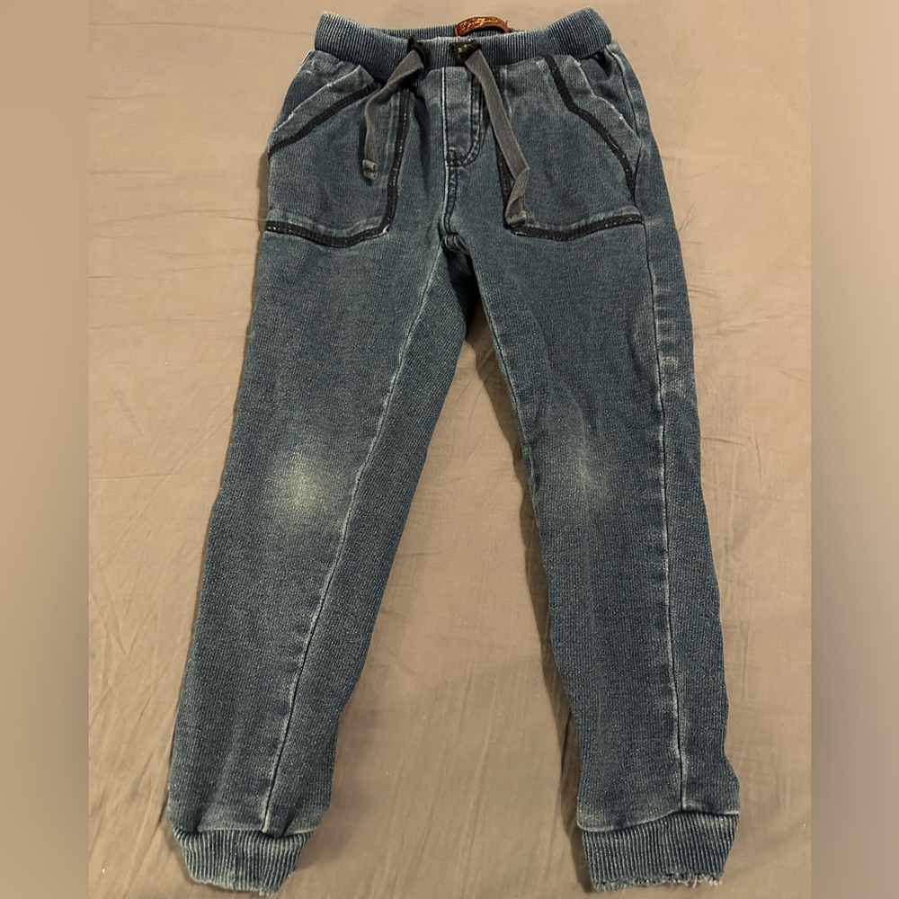 Girls size 4T 7 For All Mankind Denim Joggers